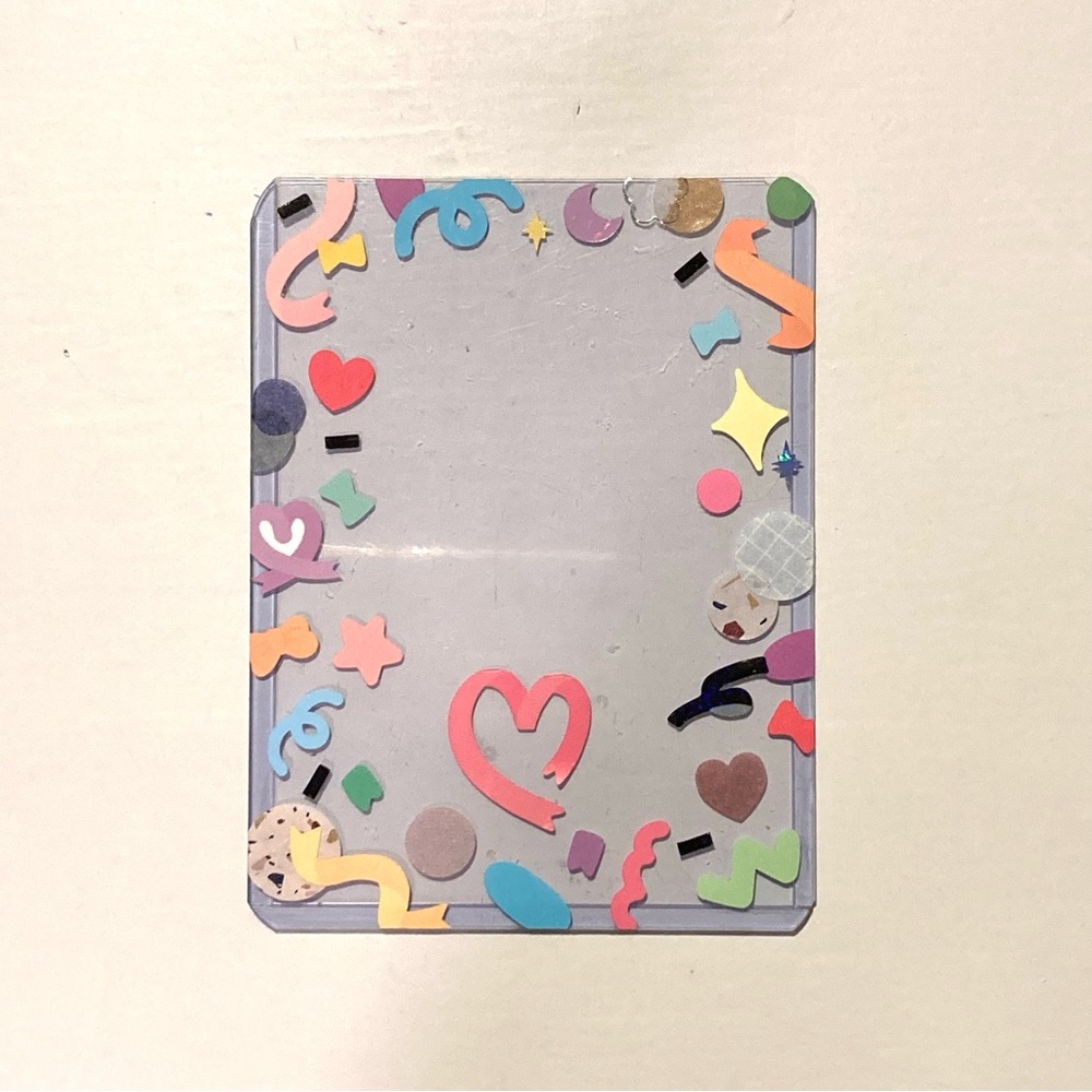 Decorated toploader confetti multicolored theme